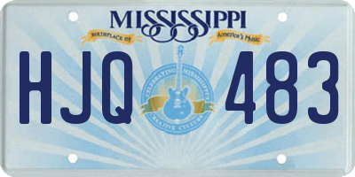 MS license plate HJQ483