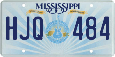 MS license plate HJQ484