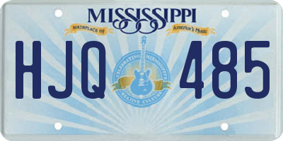 MS license plate HJQ485