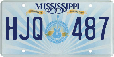 MS license plate HJQ487