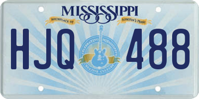 MS license plate HJQ488