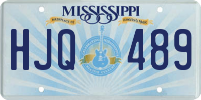 MS license plate HJQ489