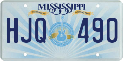 MS license plate HJQ490