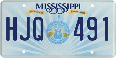 MS license plate HJQ491
