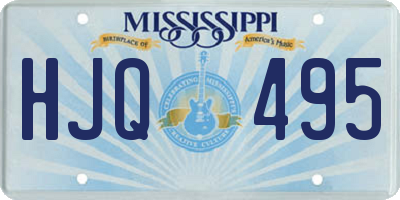 MS license plate HJQ495