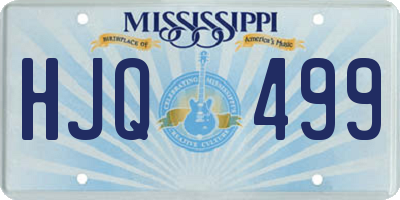 MS license plate HJQ499