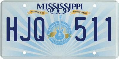 MS license plate HJQ511