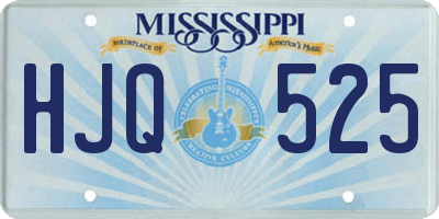 MS license plate HJQ525