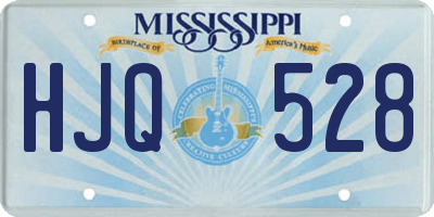MS license plate HJQ528