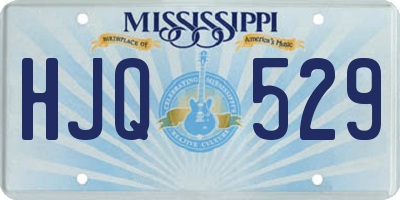 MS license plate HJQ529