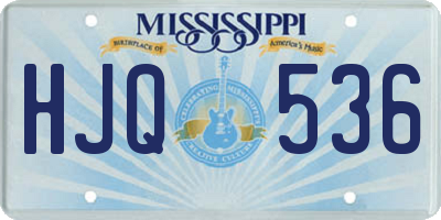 MS license plate HJQ536