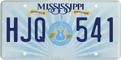 MS license plate HJQ541