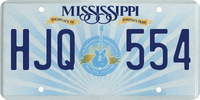 MS license plate HJQ554