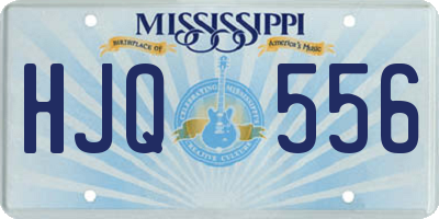 MS license plate HJQ556