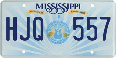 MS license plate HJQ557