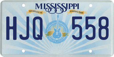 MS license plate HJQ558