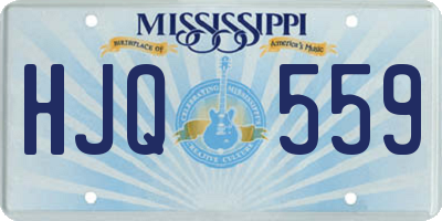 MS license plate HJQ559