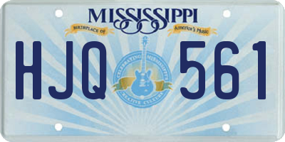 MS license plate HJQ561