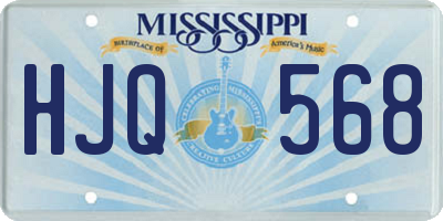 MS license plate HJQ568