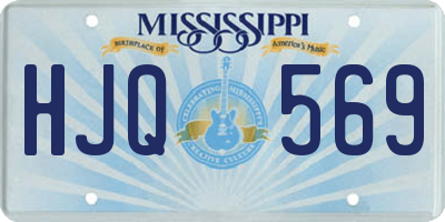 MS license plate HJQ569