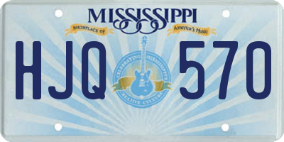 MS license plate HJQ570