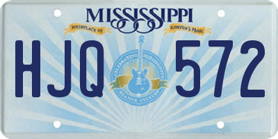 MS license plate HJQ572