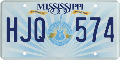 MS license plate HJQ574