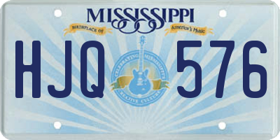 MS license plate HJQ576