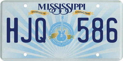 MS license plate HJQ586