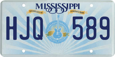 MS license plate HJQ589