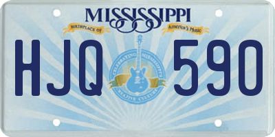 MS license plate HJQ590