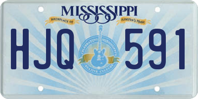 MS license plate HJQ591