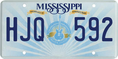 MS license plate HJQ592