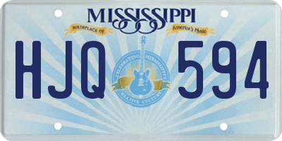MS license plate HJQ594