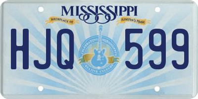 MS license plate HJQ599