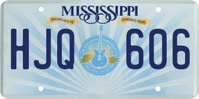MS license plate HJQ606