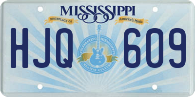 MS license plate HJQ609