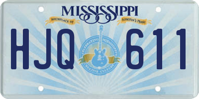 MS license plate HJQ611