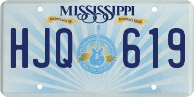 MS license plate HJQ619
