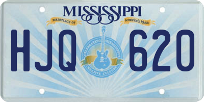 MS license plate HJQ620
