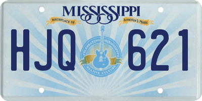 MS license plate HJQ621
