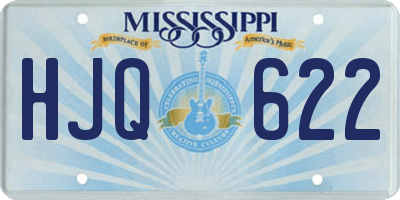 MS license plate HJQ622