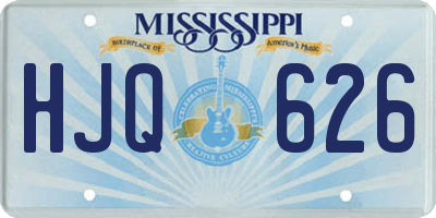 MS license plate HJQ626