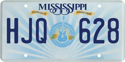 MS license plate HJQ628