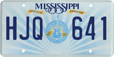 MS license plate HJQ641