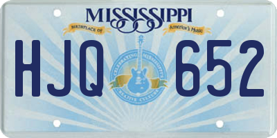 MS license plate HJQ652