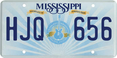 MS license plate HJQ656