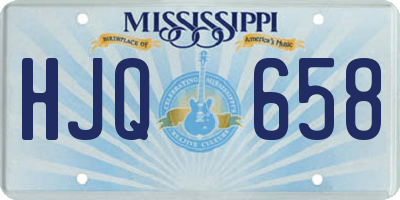 MS license plate HJQ658