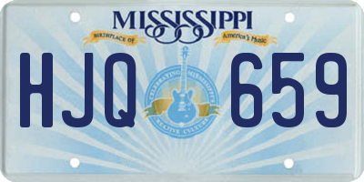 MS license plate HJQ659