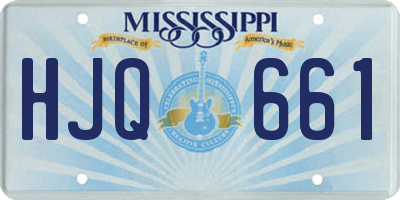 MS license plate HJQ661